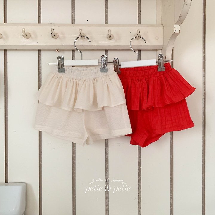 Petit & Petit - Korean Children Fashion - #kidsstore - Maple Frill Shorts - 8