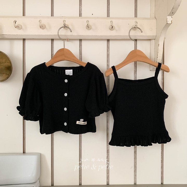 Petit & Petit - Korean Children Fashion - #kidsstore - Eyelet Frill Sleeveless - 7