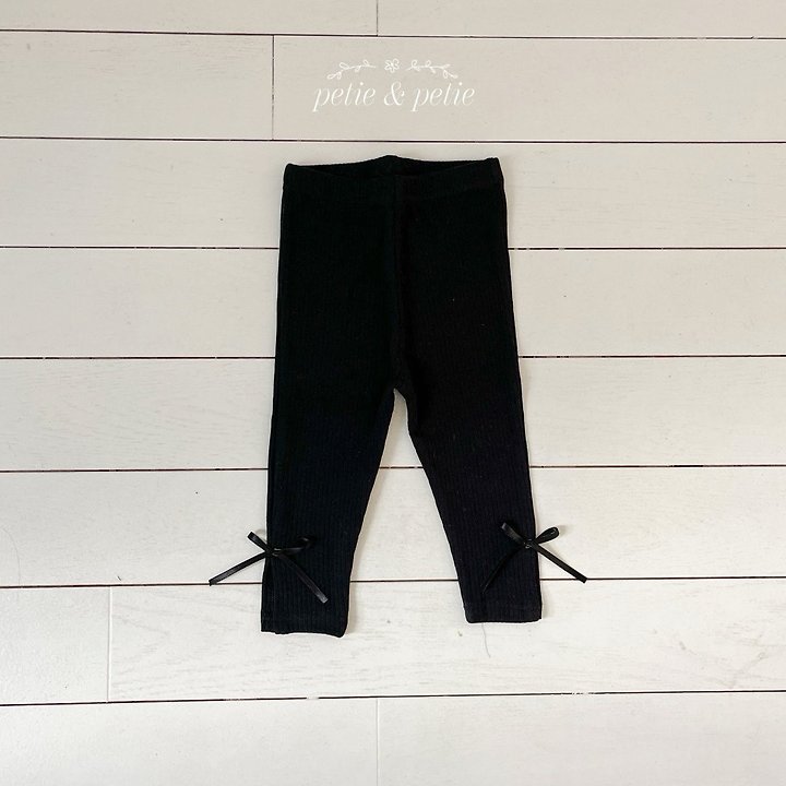 Petit & Petit - Korean Children Fashion - #kidsstore - Ribbon Leggings - 5
