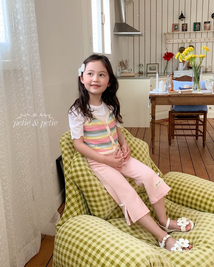 Petit & Petit - Korean Children Fashion - #kidzfashiontrend - Ribbed Ribbon Flare Pants - 10