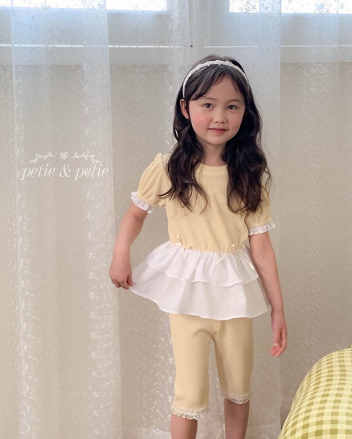 Petit & Petit - Korean Children Fashion - #kidzfashiontrend - 5-Length Ribbed Lace Leggings - 7
