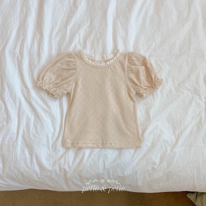 Petit & Petit - Korean Children Fashion - #kidzfashiontrend - Rosy Lace Tee - 3