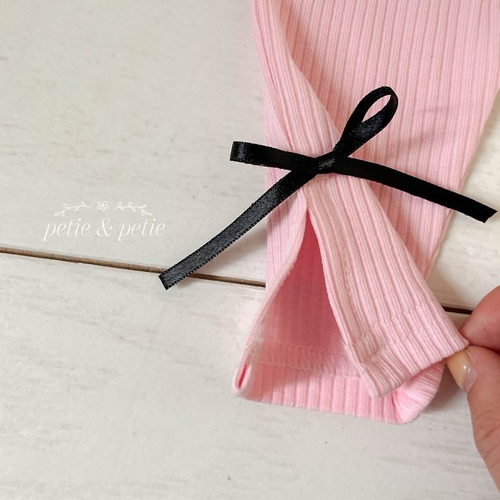 Petit & Petit - Korean Children Fashion - #kidzfashiontrend - Ribbon Leggings - 6