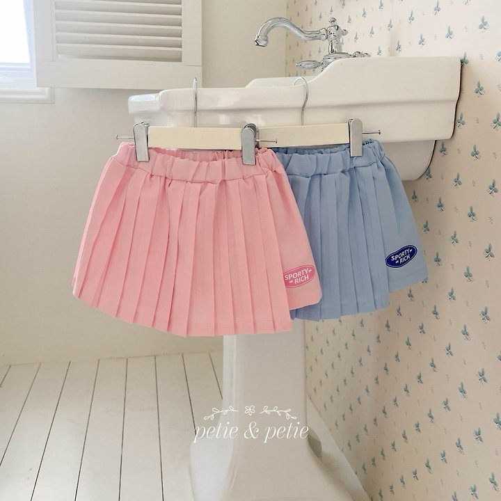 Petit & Petit - Korean Children Fashion - #kidzfashiontrend - Pleated Skort