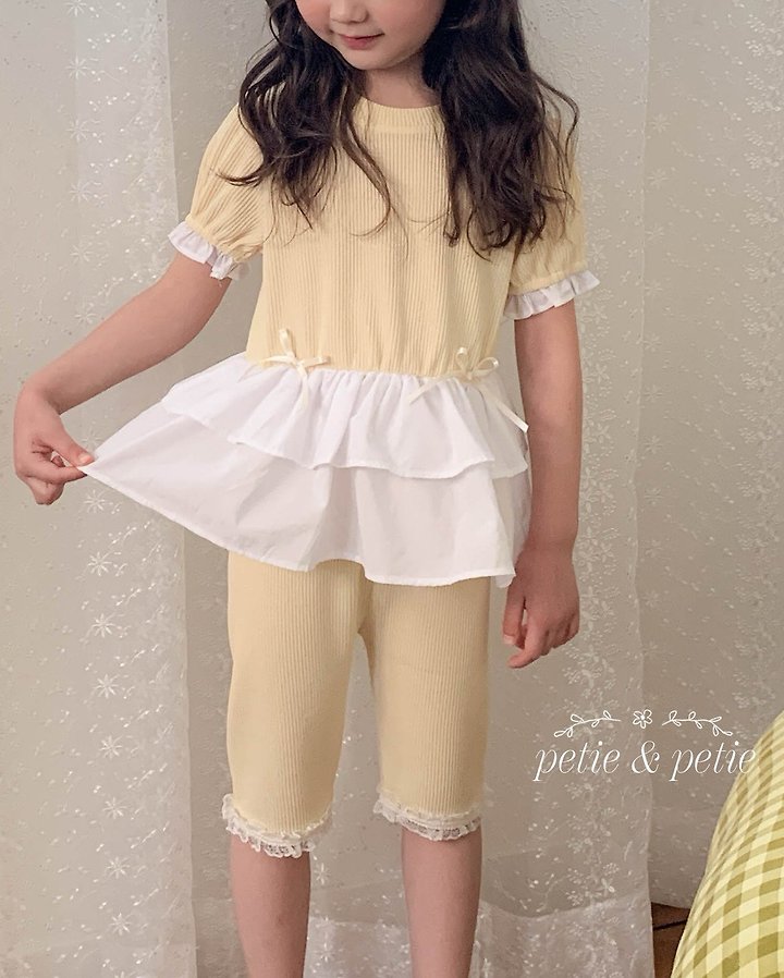 Petit & Petit - Korean Children Fashion - #littlefashionista - Dalgona Frill Tee - 3