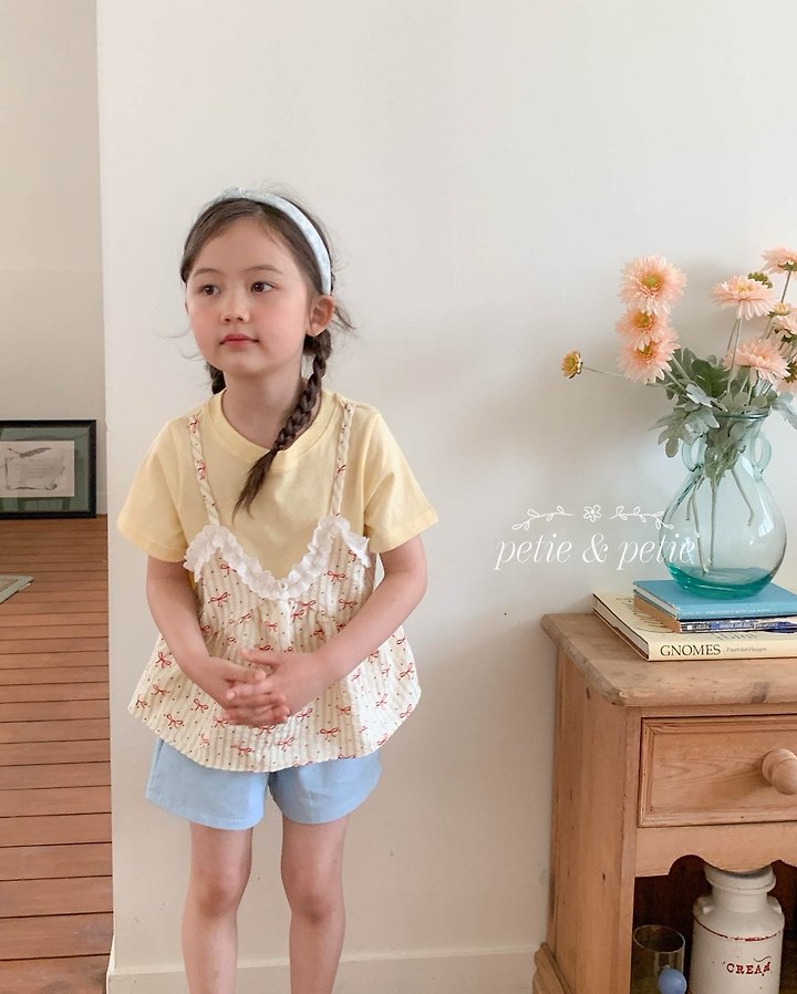 Petit & Petit - Korean Children Fashion - #littlefashionista - Ribbon Bustier - 9