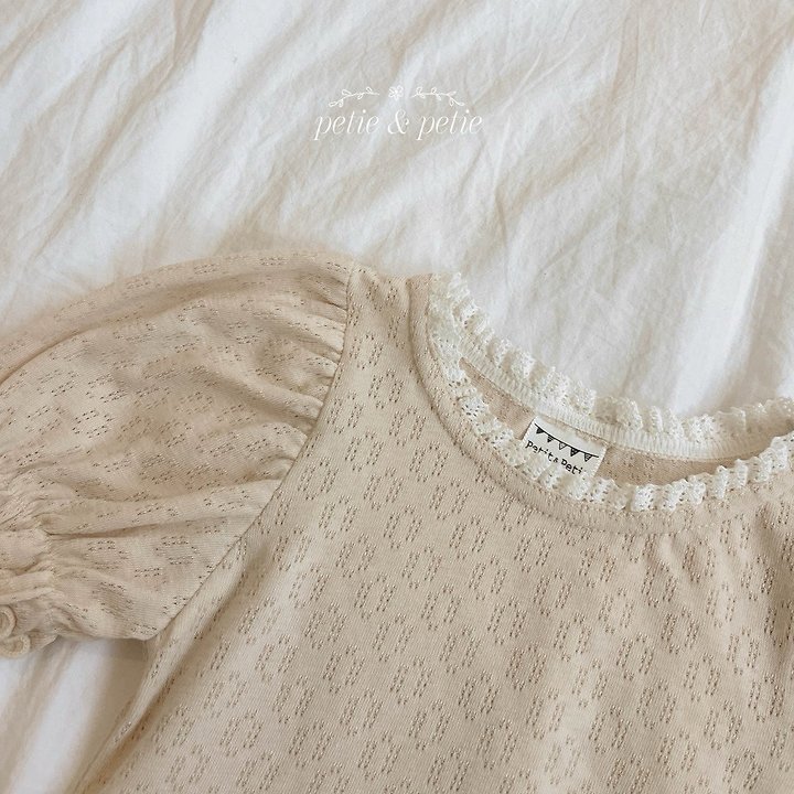 Petit & Petit - Korean Children Fashion - #littlefashionista - Rosy Lace Tee - 5