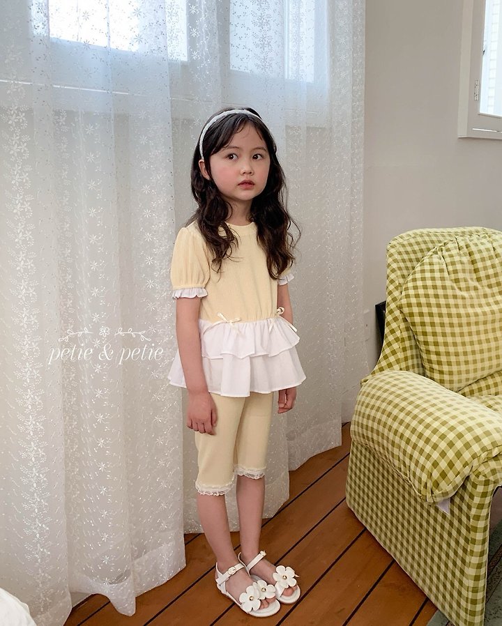 Petit & Petit - Korean Children Fashion - #littlefashionista - Dalgona Frill Tee - 4