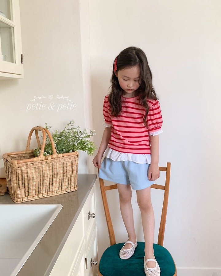 Petit & Petit - Korean Children Fashion - #magicofchildhood - Nine Stripe Frill Sweatshirt - 2