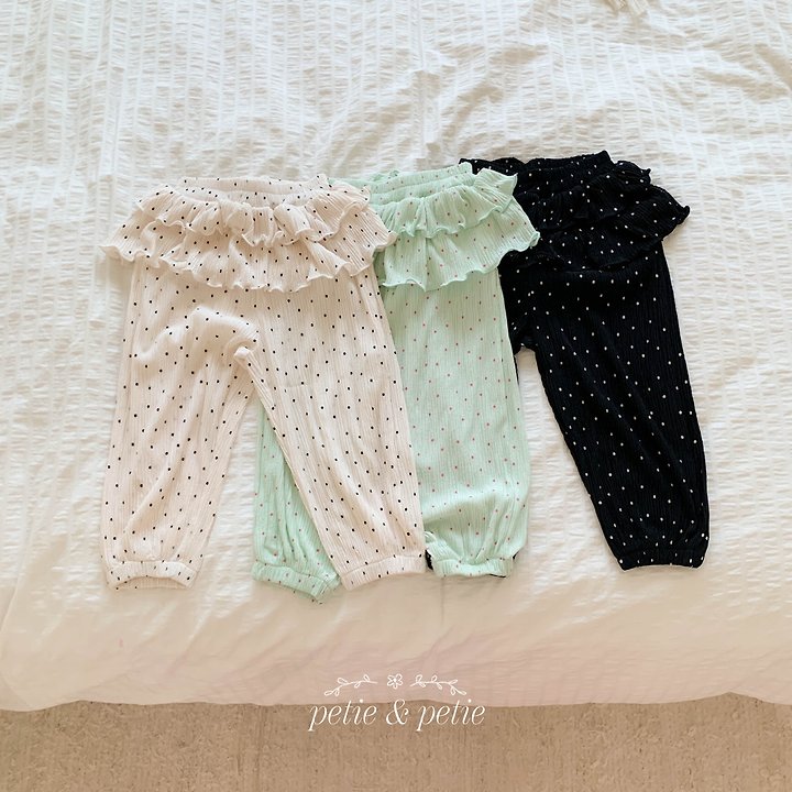Petit & Petit - Korean Children Fashion - #magicofchildhood - Dot Pleats Cancan Pants - 6