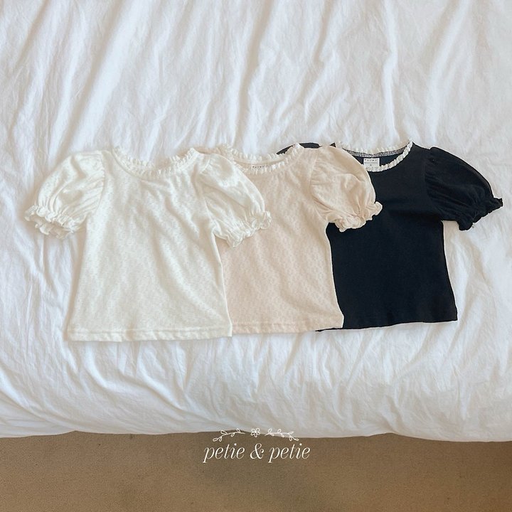 Petit & Petit - Korean Children Fashion - #magicofchildhood - Rosy Lace Tee - 6