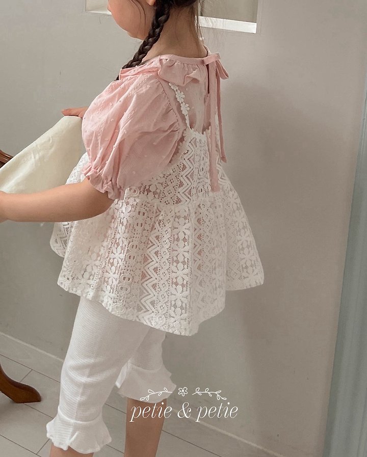 Petit & Petit - Korean Children Fashion - #minifashionista - Lace Bustier - 9