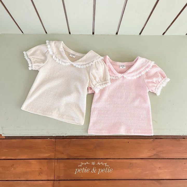 Petit & Petit - Korean Children Fashion - #prettylittlegirls - Marble Sailor Tee - 7