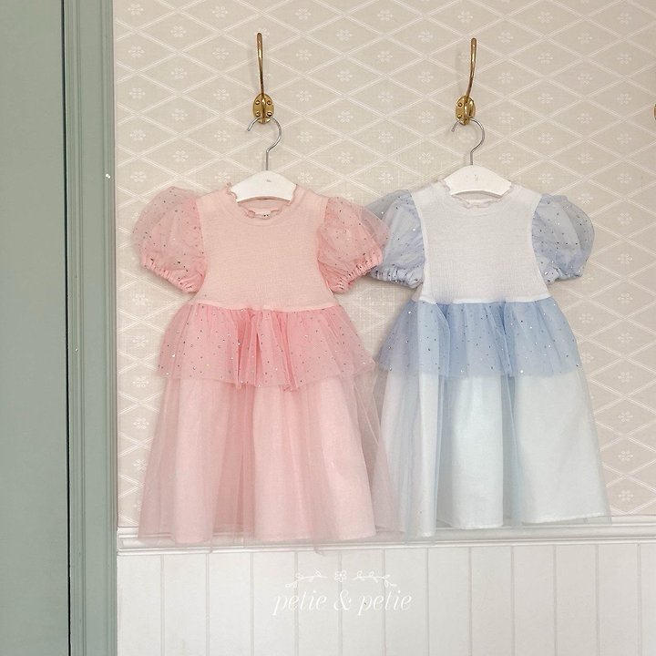 Petit & Petit - Korean Children Fashion - #stylishchildhood - Luna Dot Tulle One-piece - 12