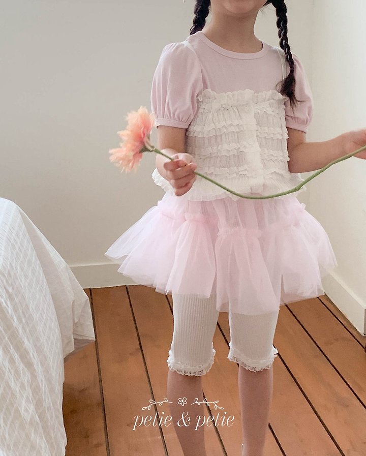 Petit & Petit - Korean Children Fashion - #toddlerclothing - Lua Tulle One-piece - 5