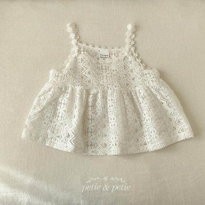 Petit & Petit - Korean Children Fashion - #toddlerclothing - Lace Bustier - 12