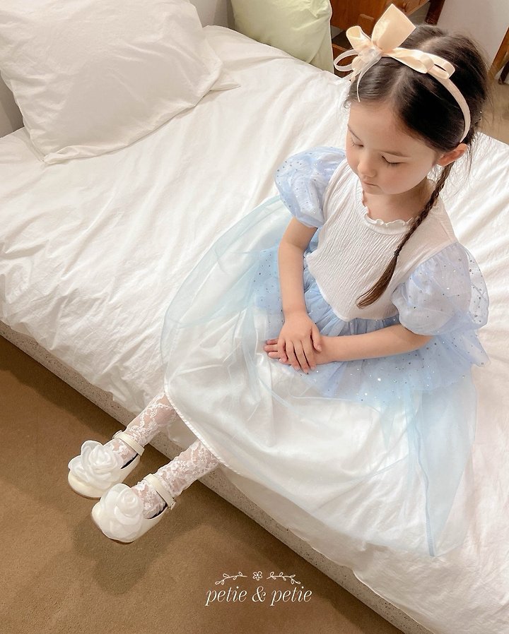 Petit & Petit - Korean Children Fashion - #toddlerclothing - Luna Dot Tulle One-piece - 11
