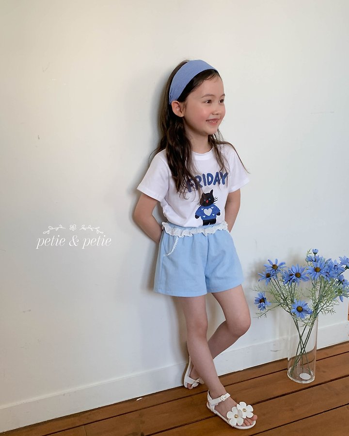 Petit & Petit - Korean Children Fashion - #toddlerclothing - Cream Lace Shorts - 7