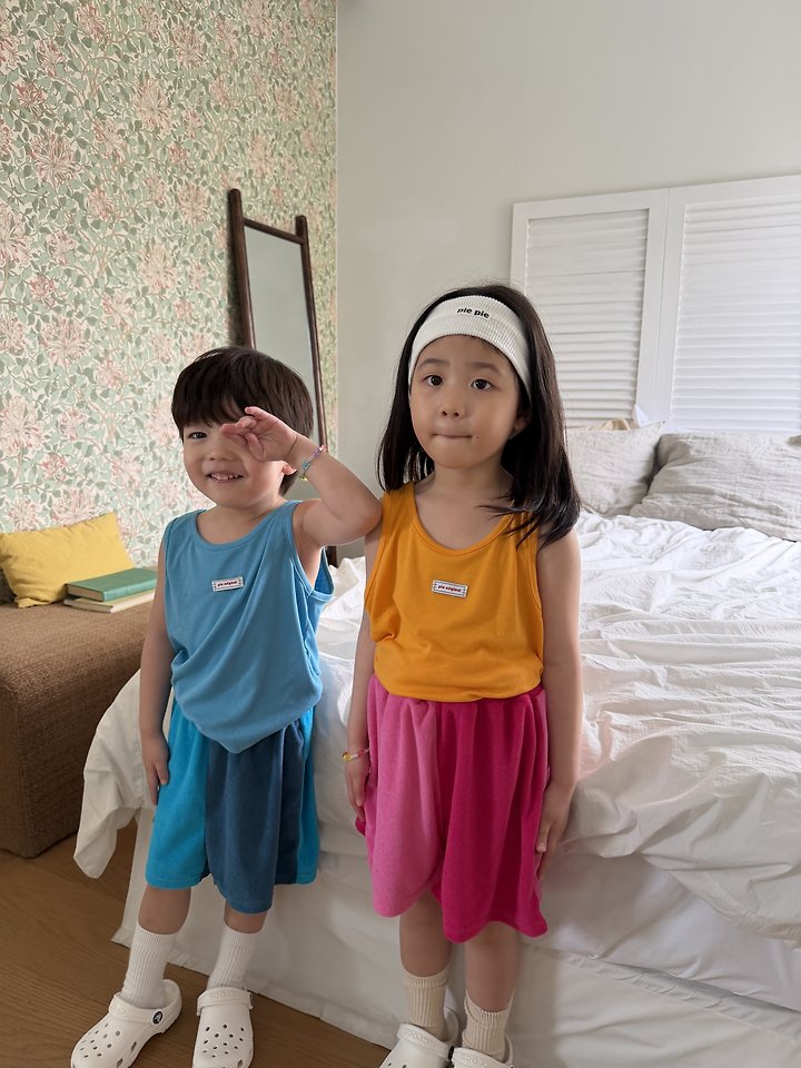 Pie - Korean Children Fashion - #childofig - Half Terry Shorts - 5