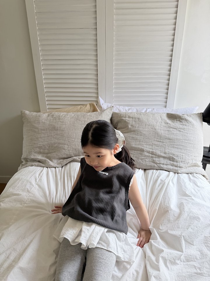 Pie - Korean Children Fashion - #childofig - Aircon Layered Vest - 3