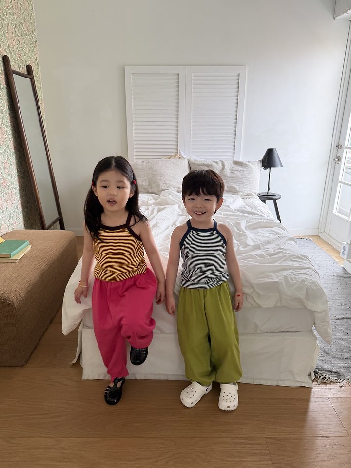 Pie - Korean Children Fashion - #childrensboutique - Honeybee Stripe Sleeveless - 5