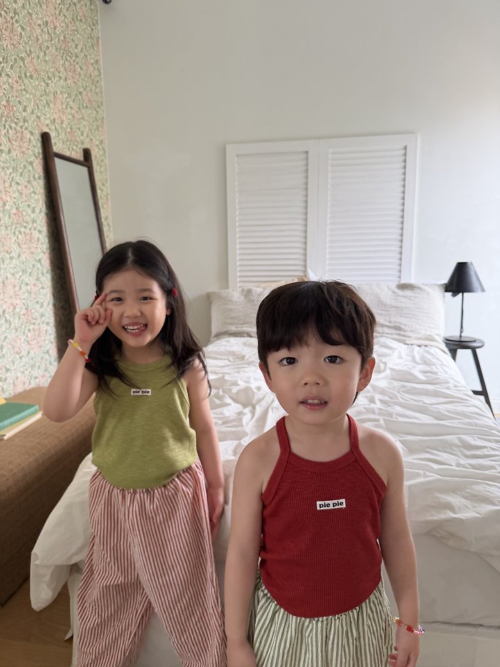 Pie - Korean Children Fashion - #childrensboutique - Olive Sleeveless - 3
