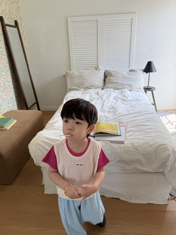 Pie - Korean Children Fashion - #childofig - Aircon Layered Vest - 4