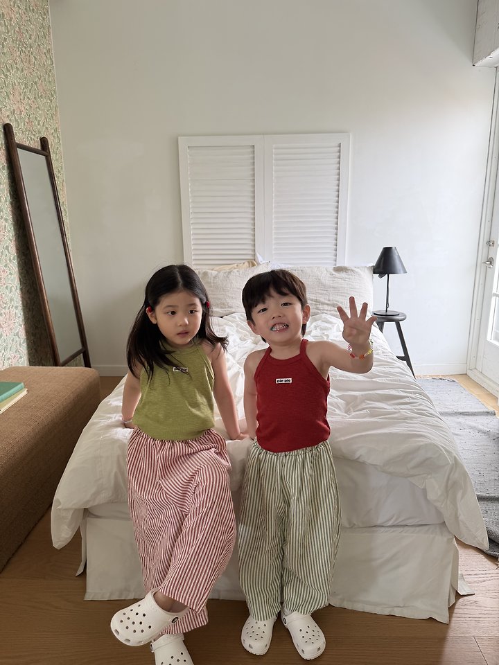Pie - Korean Children Fashion - #childrensboutique - Olive Sleeveless - 4