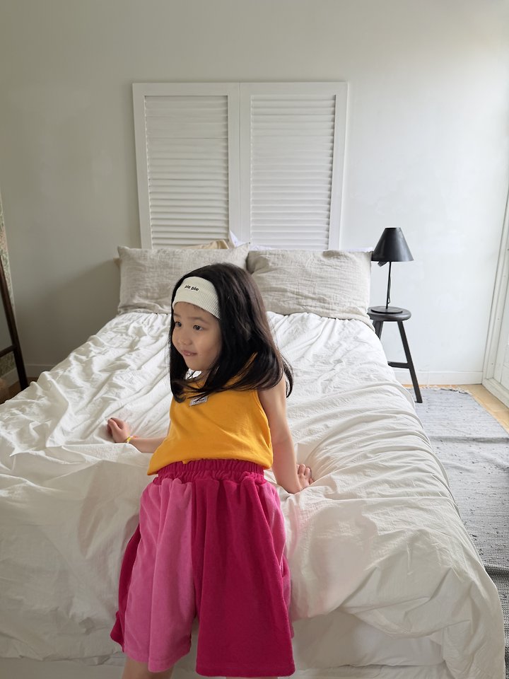 Pie - Korean Children Fashion - #designkidswear - Half Terry Shorts - 7
