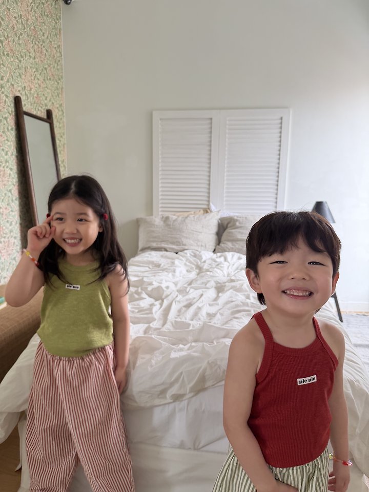 Pie - Korean Children Fashion - #discoveringself - Olive Sleeveless - 5