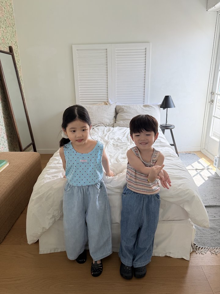 Pie - Korean Children Fashion - #discoveringself - Ping Pong Sleeveless - 3
