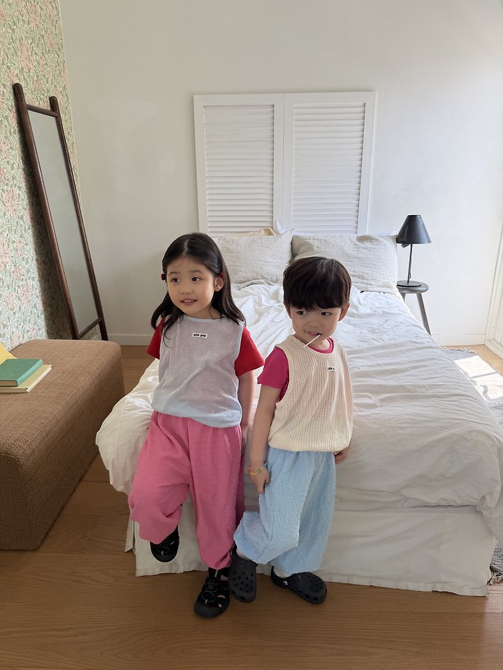 Pie - Korean Children Fashion - #fashionkids - Cotton Candy Summer Jogger - 9