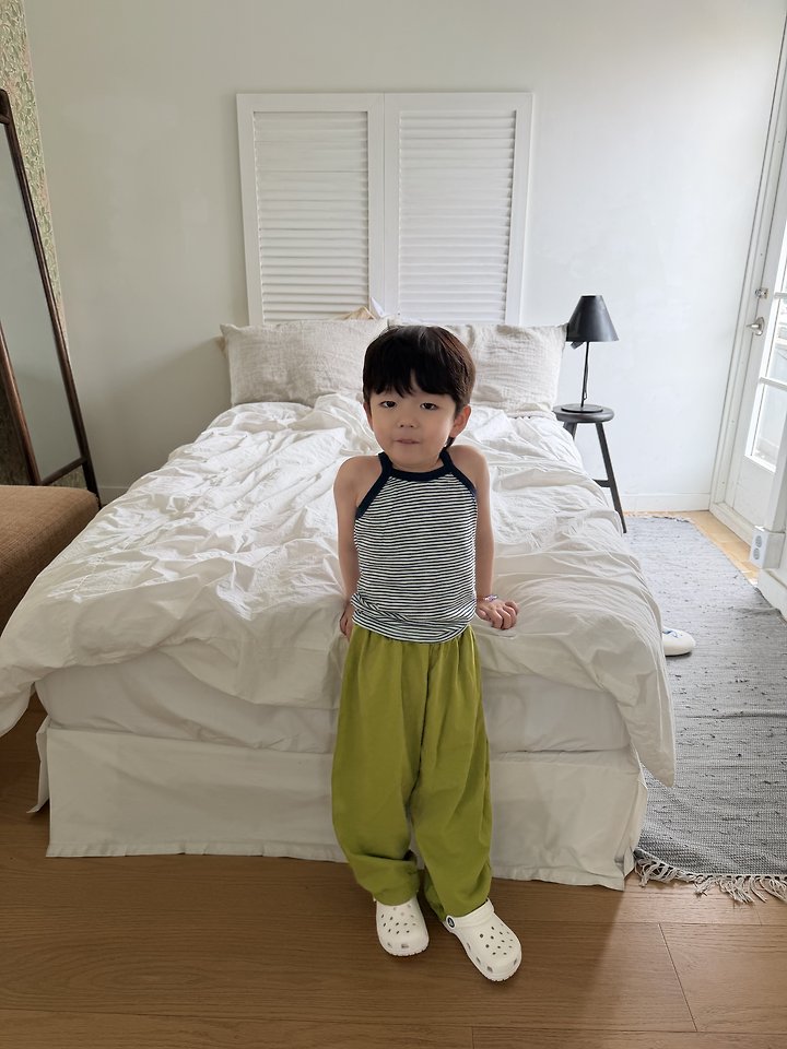 Pie - Korean Children Fashion - #kidsshorts - Honeybee Stripe Sleeveless - 9