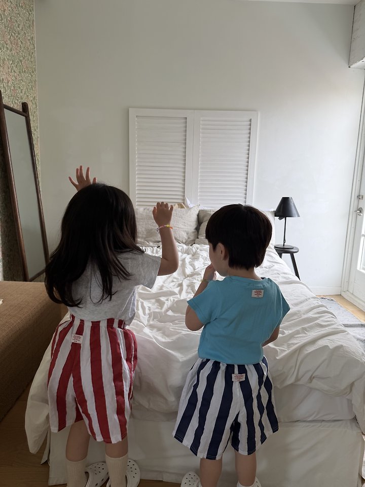 Pie - Korean Children Fashion - #kidsshorts - Mimi Ribbed Short Sleeve - 6