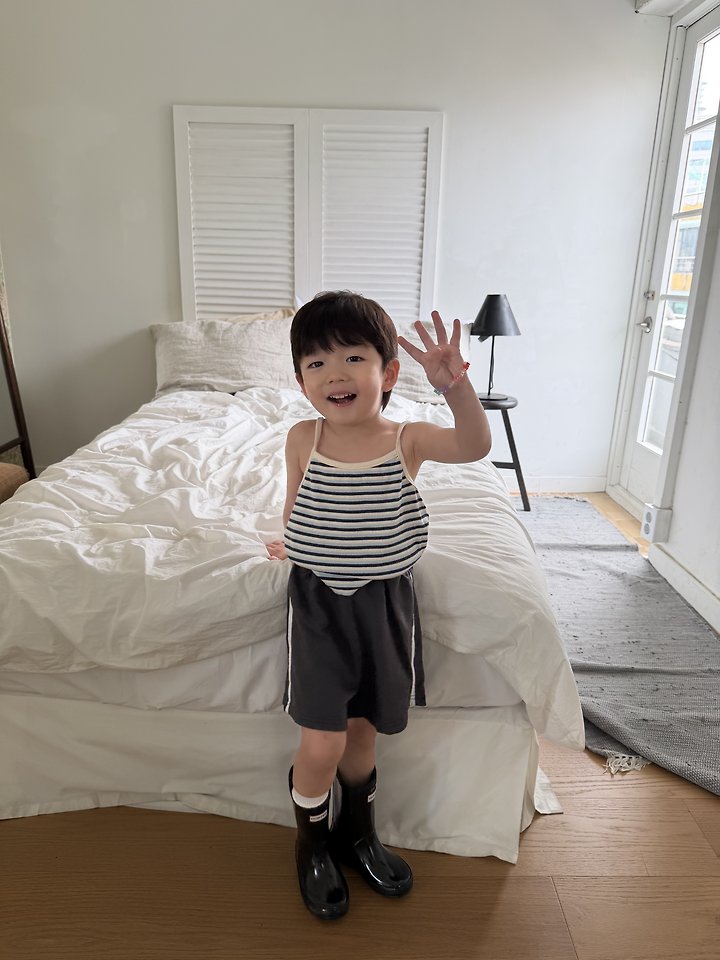 Pie - Korean Children Fashion - #kidsshorts - Stripe Line Shorts - 6