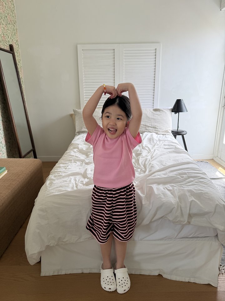 Pie - Korean Children Fashion - #kidsstore - Mimi Ribbed Short Sleeve - 7
