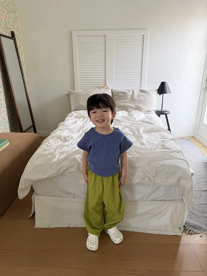 Pie - Korean Children Fashion - #kidsstore - Burst Stripe Short Sleeve - 5