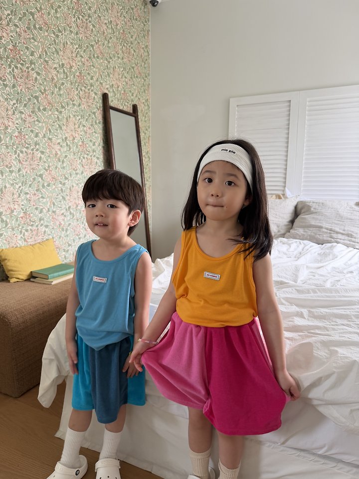 Pie - Korean Children Fashion - #kidzfashiontrend - Half Terry Shorts - 12