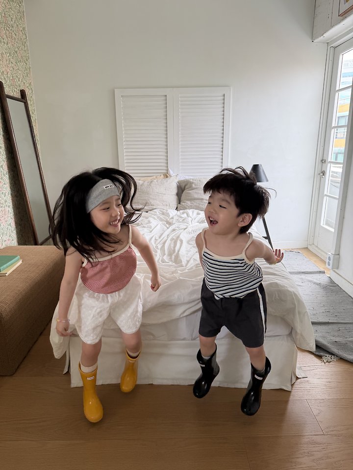 Pie - Korean Children Fashion - #littlefashionista - Stripe Line Shorts - 10