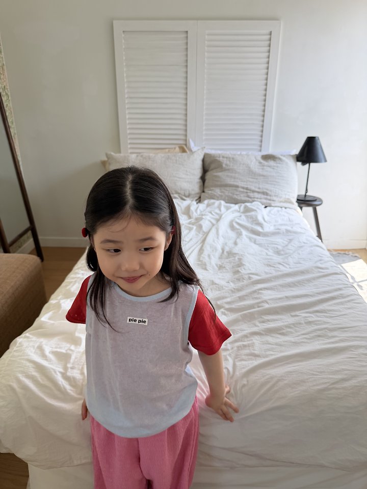 Pie - Korean Children Fashion - #littlefashionista - Cloud Boat Neck Sleeveless - 9