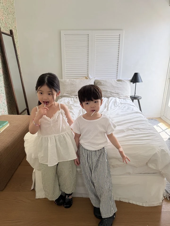 Pie - Korean Children Fashion - #littlefashionista - Screw Bar Pants - 4