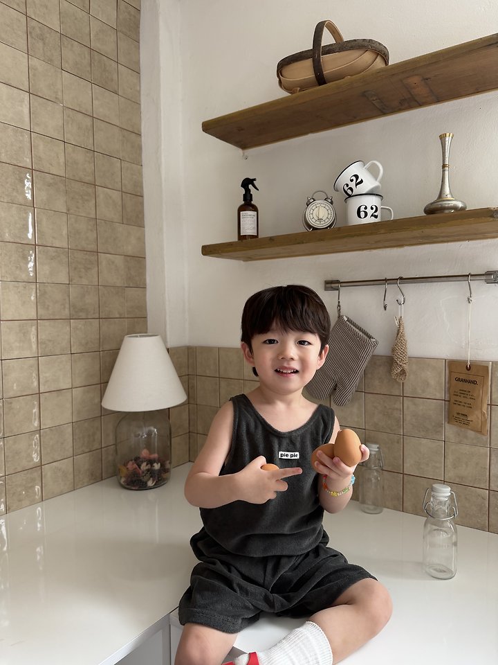 Pie - Korean Children Fashion - #magicofchildhood - Cool School Sleeveless Set - 7