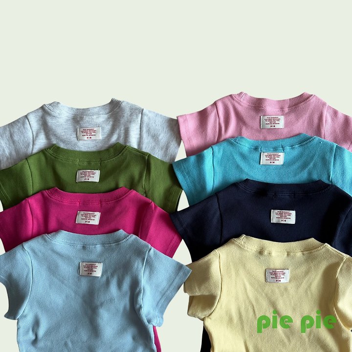 Pie - Korean Children Fashion - #minifashionista - Mimi Ribbed Short Sleeve - 12