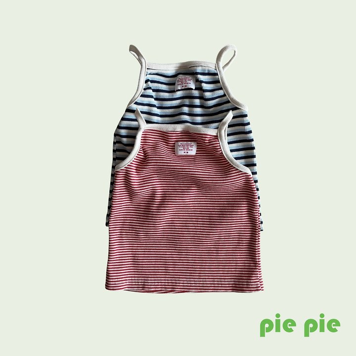 Pie - Korean Children Fashion - #prettylittlegirls - Spring Stripe Sleeveless