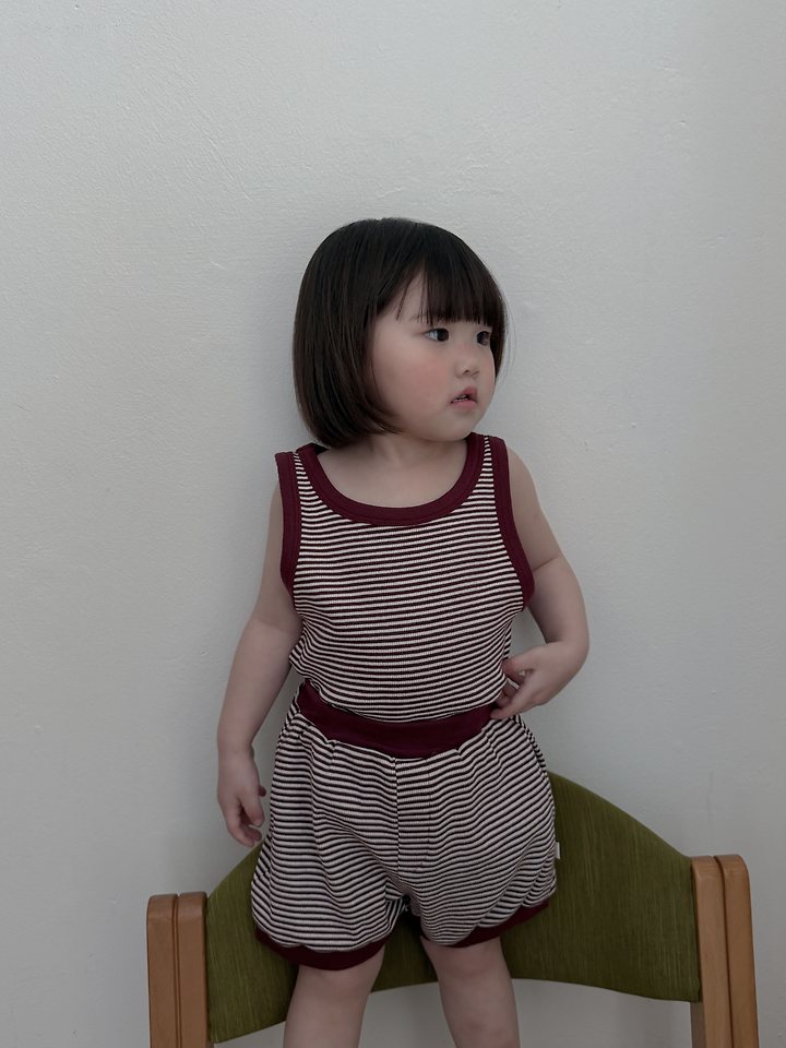 Plain - Korean Children Fashion - #Kfashion4kids - Tongtong Stripe Sleeveless - 11