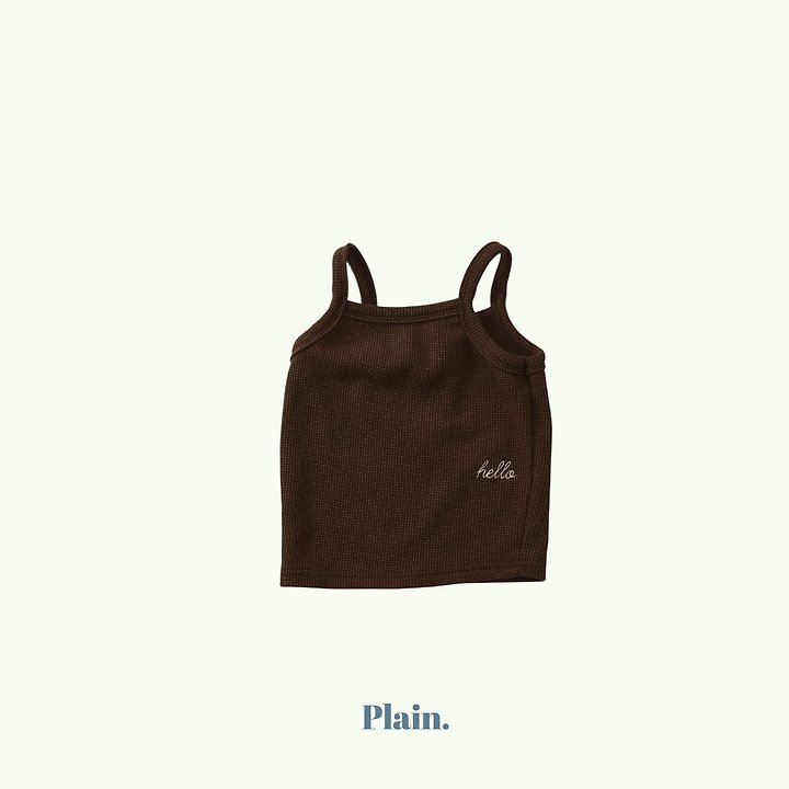 Plain - Korean Children Fashion - #Kfashion4kids - Hello Waffle Sleeveless - 7