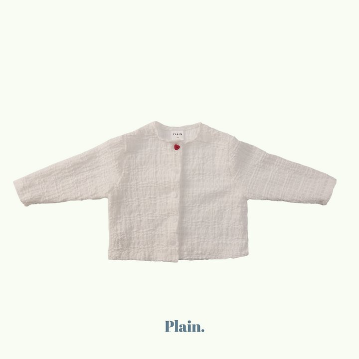 Plain - Korean Children Fashion - #Kfashion4kids - Heart Summer Cardigan - 5
