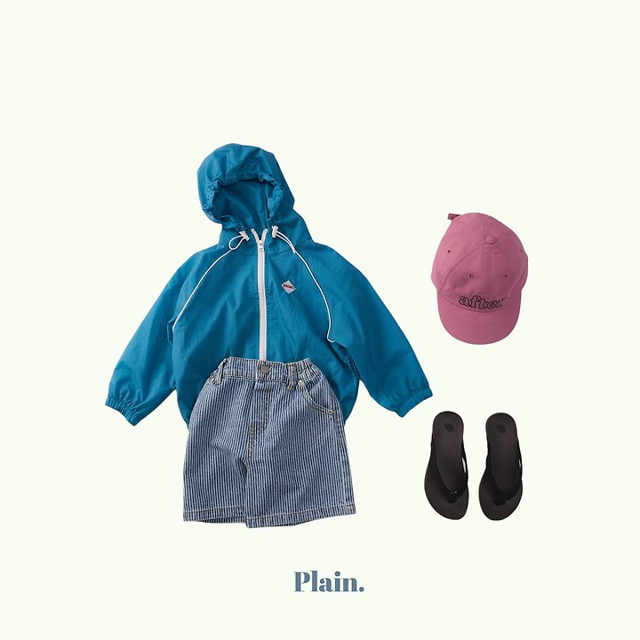 Plain - Korean Children Fashion - #Kfashion4kids - Coni Stripe Denim Shorts - 8