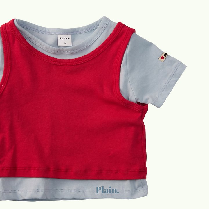 Plain - Korean Children Fashion - #kidzfashiontrend - Plain Layered Set - 4