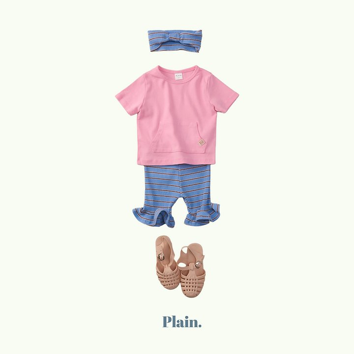 Plain - Korean Children Fashion - #childofig - Cotton Candy Pocket Tee - 5